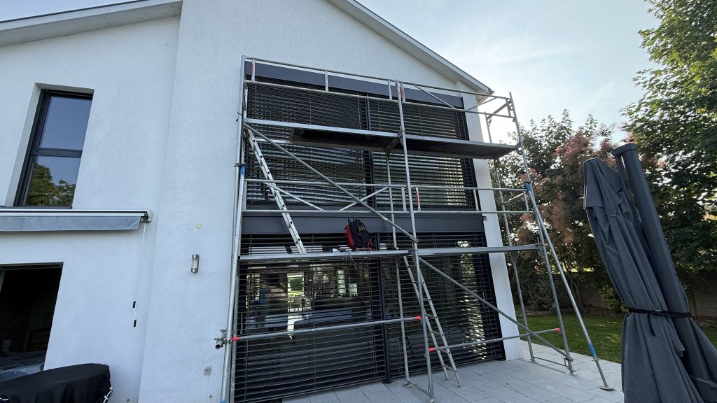 Réparation d’un BSO remplacement des texands de levage à Schwobsheim proche de Marckolsheim